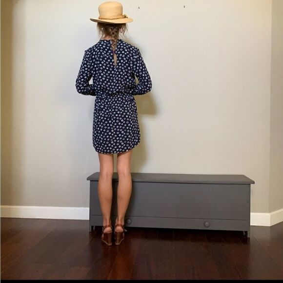 LOFT Navy Flowy Tunic/ Dress - Picture 7 of 14